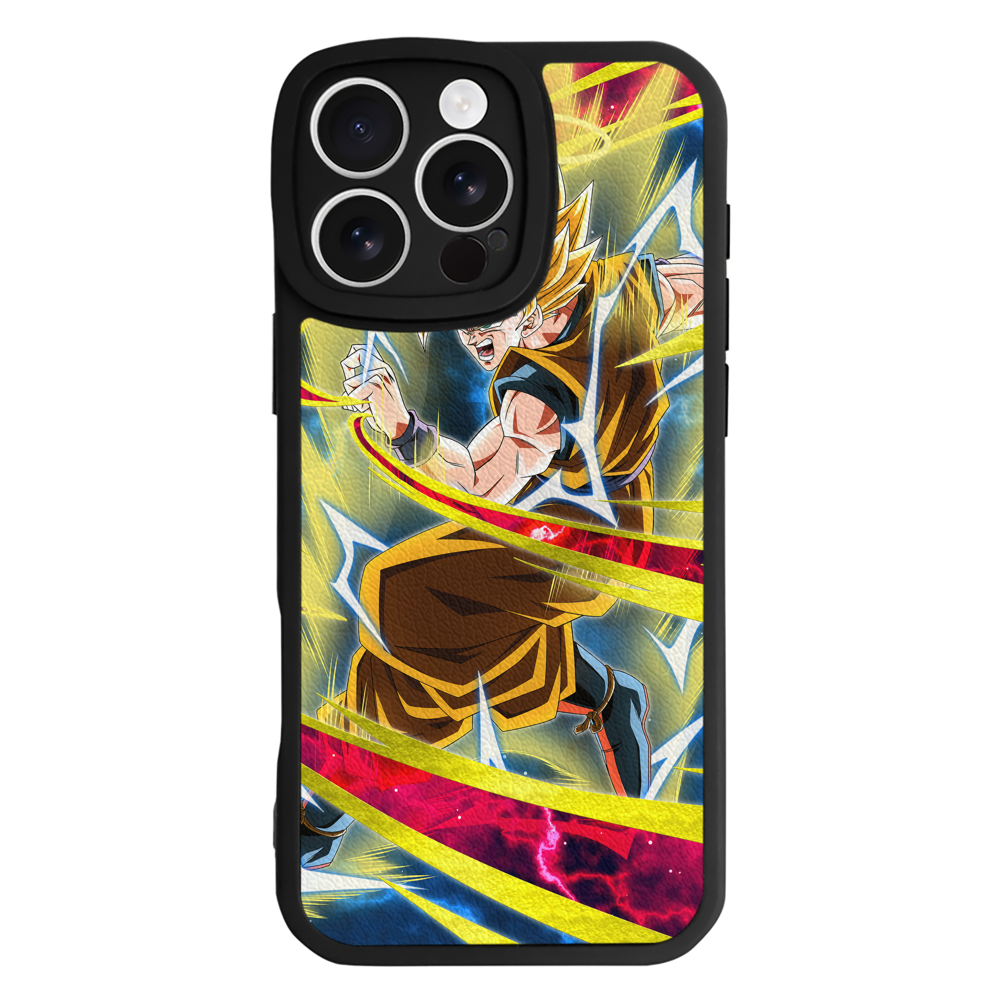 （画像用） ドラゴンボール DRAGON BALL 【iPhone 16シリーズ対応】シリコンスマホケース（レザー調） 材質：シリコン
